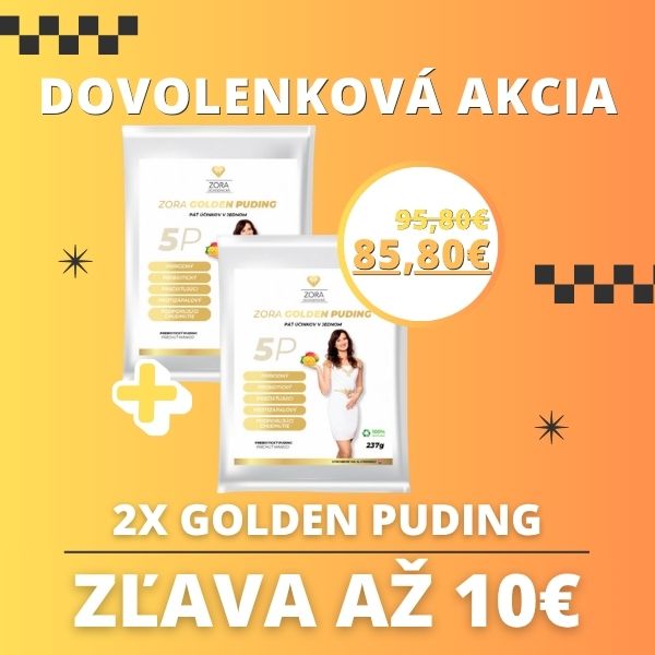 2x GOLDEN PUDING očista čreva so zľavou až 10€